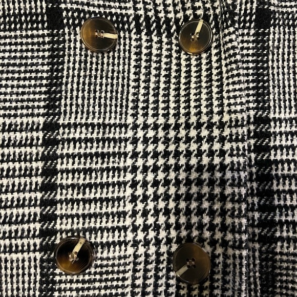 Check Longline Faux Wool Coat, Nasty Gal large (fits like medium or small) - Picture 5 of 9